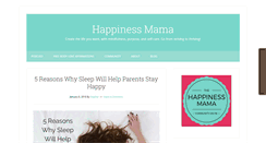 Desktop Screenshot of happinessmama.com