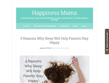 Tablet Screenshot of happinessmama.com